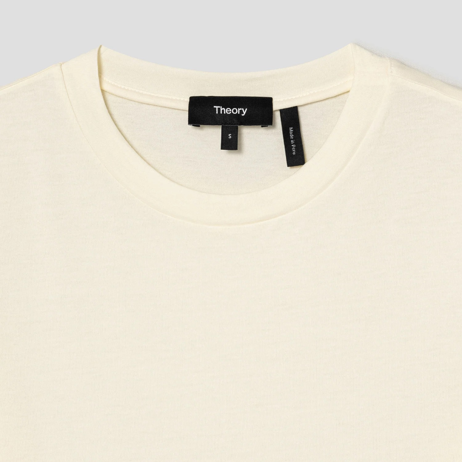 Theory Women Apex Cotton Tiny Tee - Flan