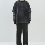 JUUN.J ARCHIVE Dual Layer Dyed Long Sleeve – Black