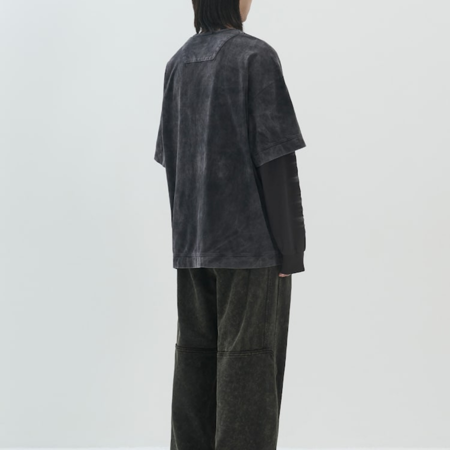 JUUN.J ARCHIVE Dual Layer Dyed Long Sleeve – Black