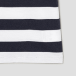 Theory Women Wide Stripe Boxy Crewneck Tee - Navy Multi