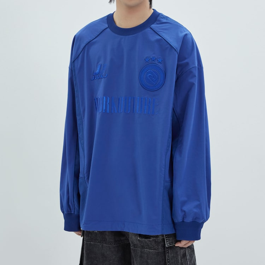 JUUN.J Tricot Seersucker Long Sleeve – Blue