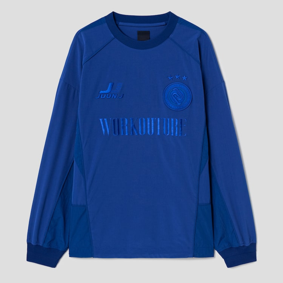 JUUN.J Tricot Seersucker Long Sleeve – Blue