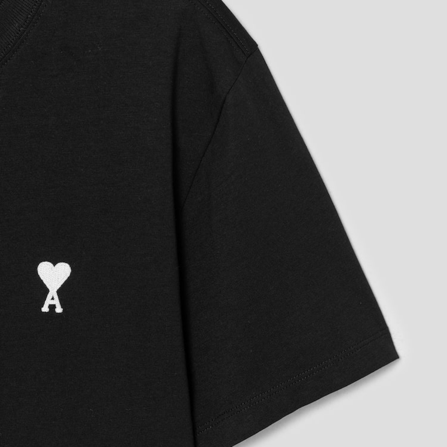 ami [Exclusive] (Unisex) Black And White ADC T-shirt – Black