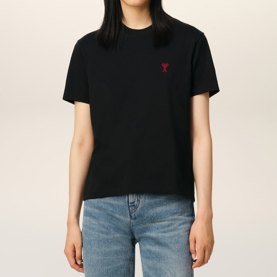 ami (Unisex) Red ADC T-shirt – Black