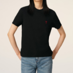 ami (Unisex) Red ADC T-shirt – Black
