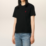 ami (Unisex) Red ADC T-shirt – Black
