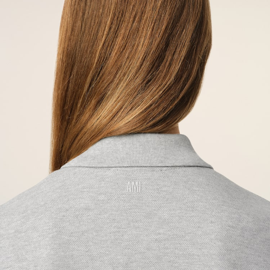 ami (Unisex) Red ADC Polo T-shirt – Grey