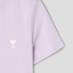 ami Women Off White ADC Cropped T-shirt – Lilac