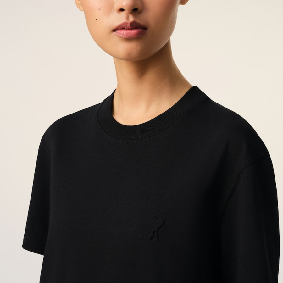 ami (Unisex) Embossed ADC T-shirt – Black