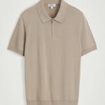 COS – Slim Knitted Silk Zip-Up Polo Shirt