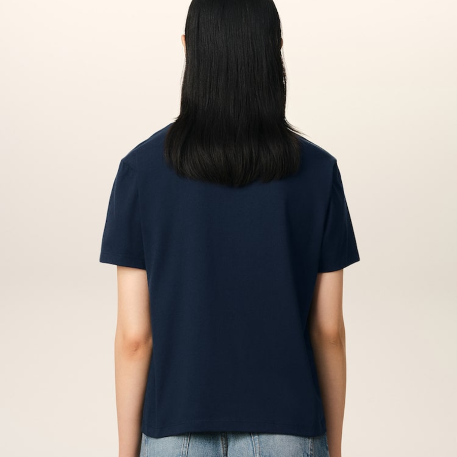 ami (Unisex) Tonal ADC T-shirt – Night Blue