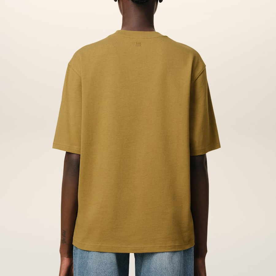 ami (Unisex) Tonal ADC Boxy T-shirt – Havana