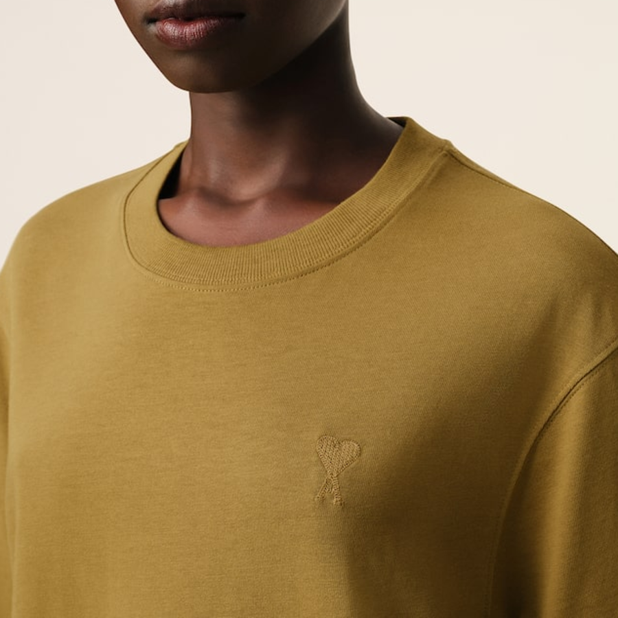 ami (Unisex) Tonal ADC Boxy T-shirt – Havana