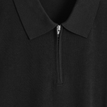 COS – Slim Knitted Silk Zip-Up Polo Shirt