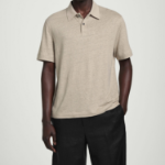 COS – Knitted Linen Polo Shirt