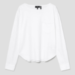 Theory Women Clinton Knit Boatneck Shirt - White