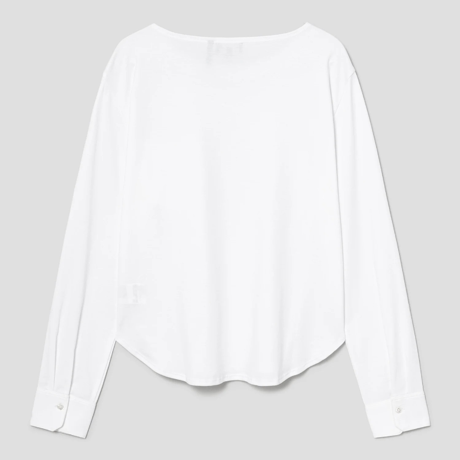 Theory Women Clinton Knit Boatneck Shirt - White