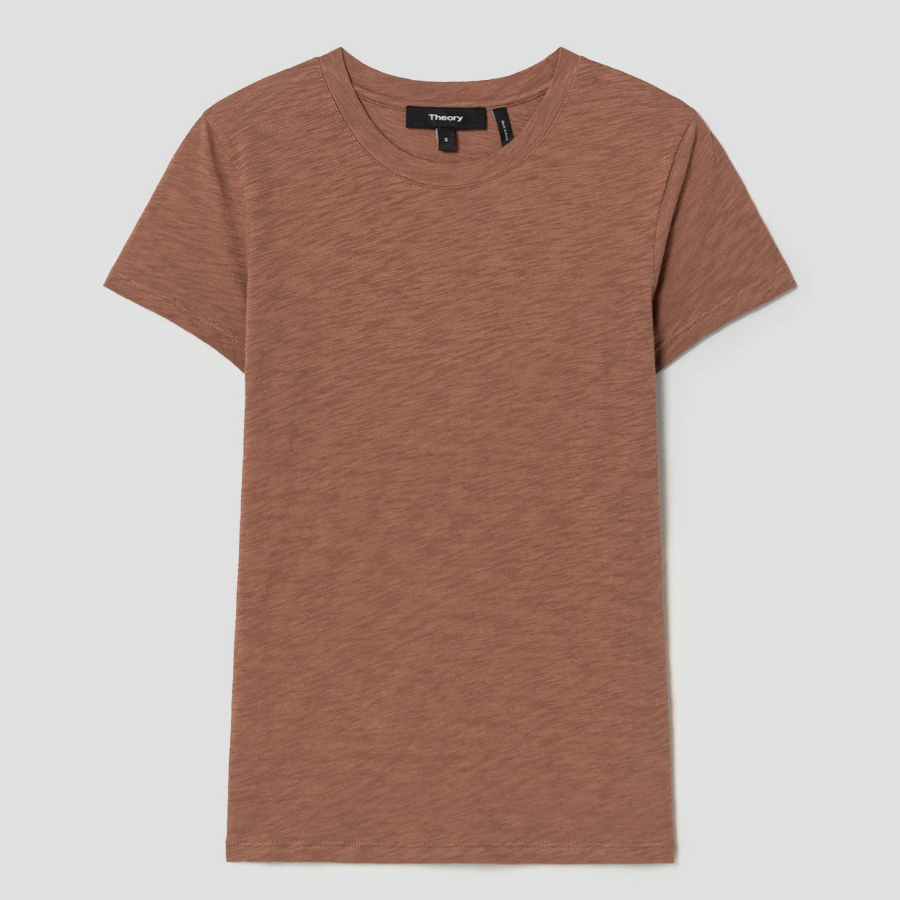 Theory Women Nebulous Rodiona Tee - Dark Ginger