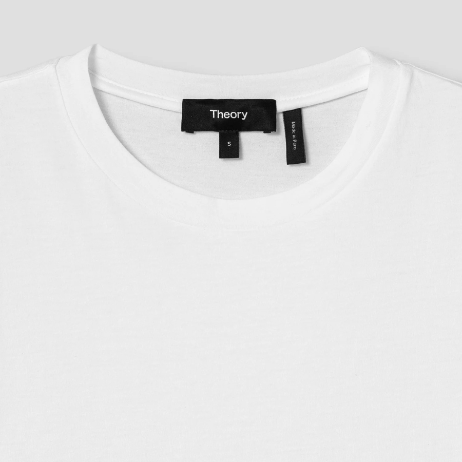 Theory Women Apex Cotton Tiny Tee - White