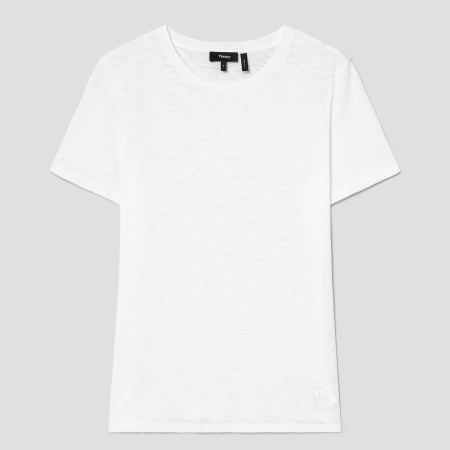 Theory Women Nebulous Easy Tee - White