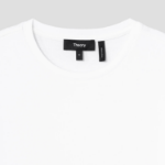 Theory Women Clinton Knit Boxy Crewneck Tee - White
