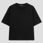 Theory Women Clinton Knit Boxy Crewneck Tee - Black