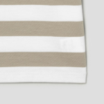 Theory Women Wide Stripe Boxy Crewneck Tee - Taupe Multi