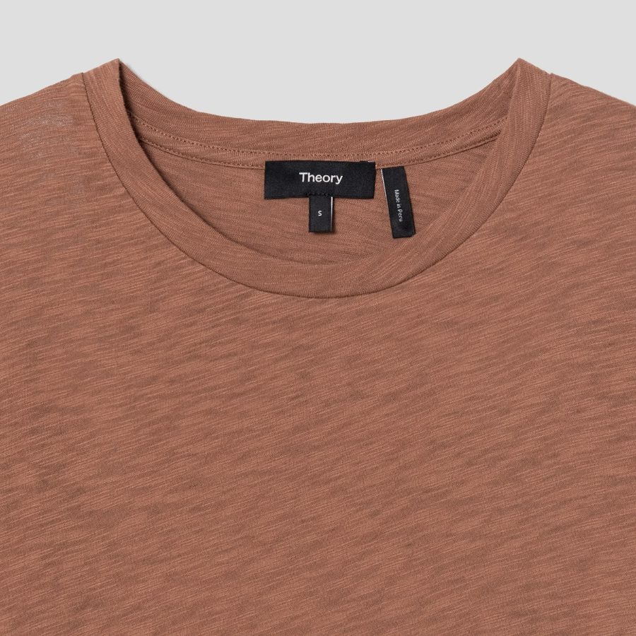 Theory Women Nebulous Easy Tee - Dark Ginger