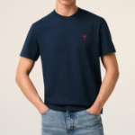 ami (Унисекс) Футболка Red ADC T-shirt – Night Blue