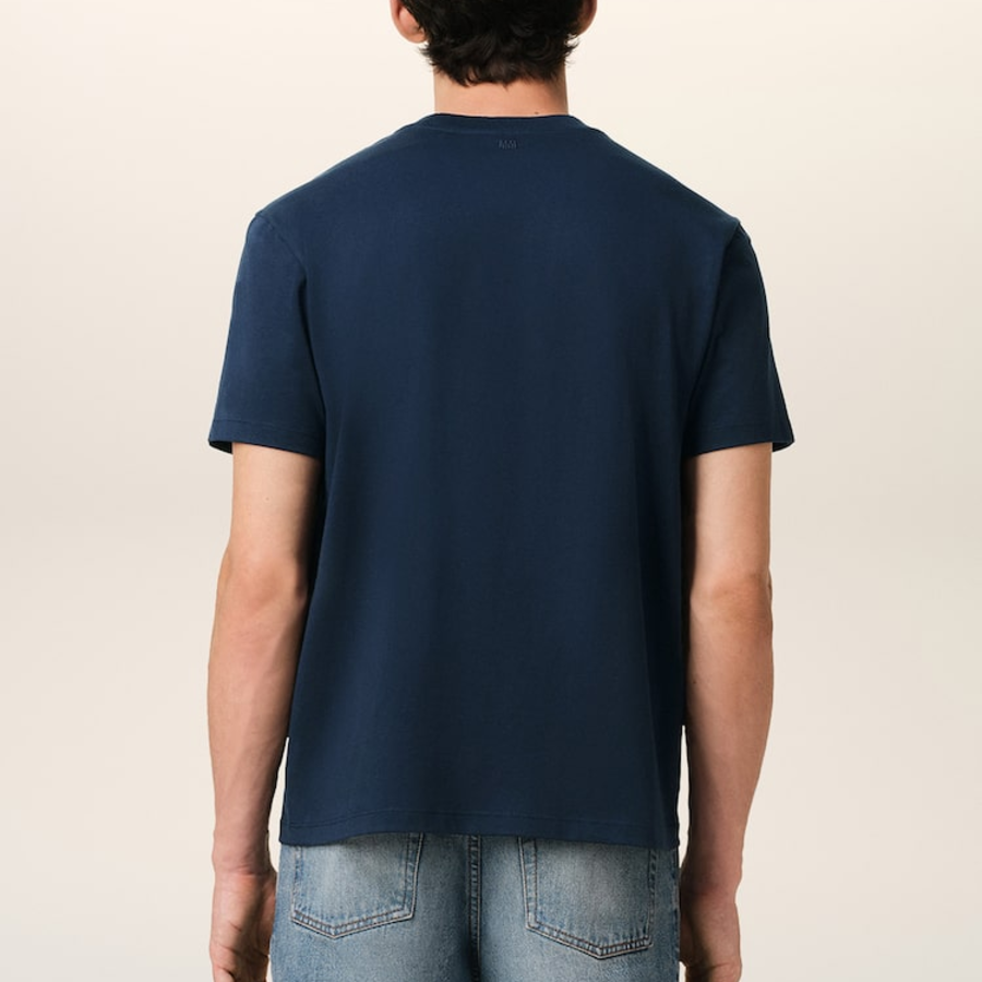 ami (Унисекс) Футболка Red ADC T-shirt – Night Blue