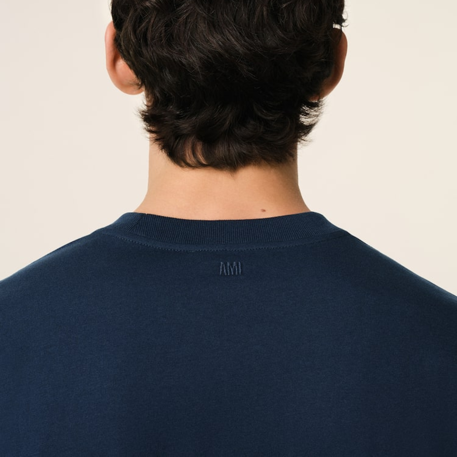 ami (Унисекс) Футболка Red ADC T-shirt – Night Blue