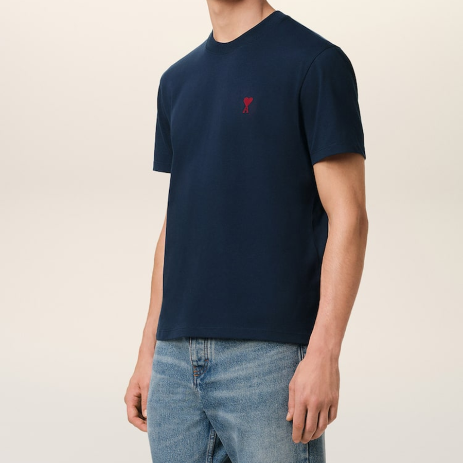 ami (Унисекс) Футболка Red ADC T-shirt – Night Blue