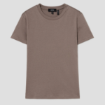 Theory Women Apex Cotton Tiny Tee - Walnut