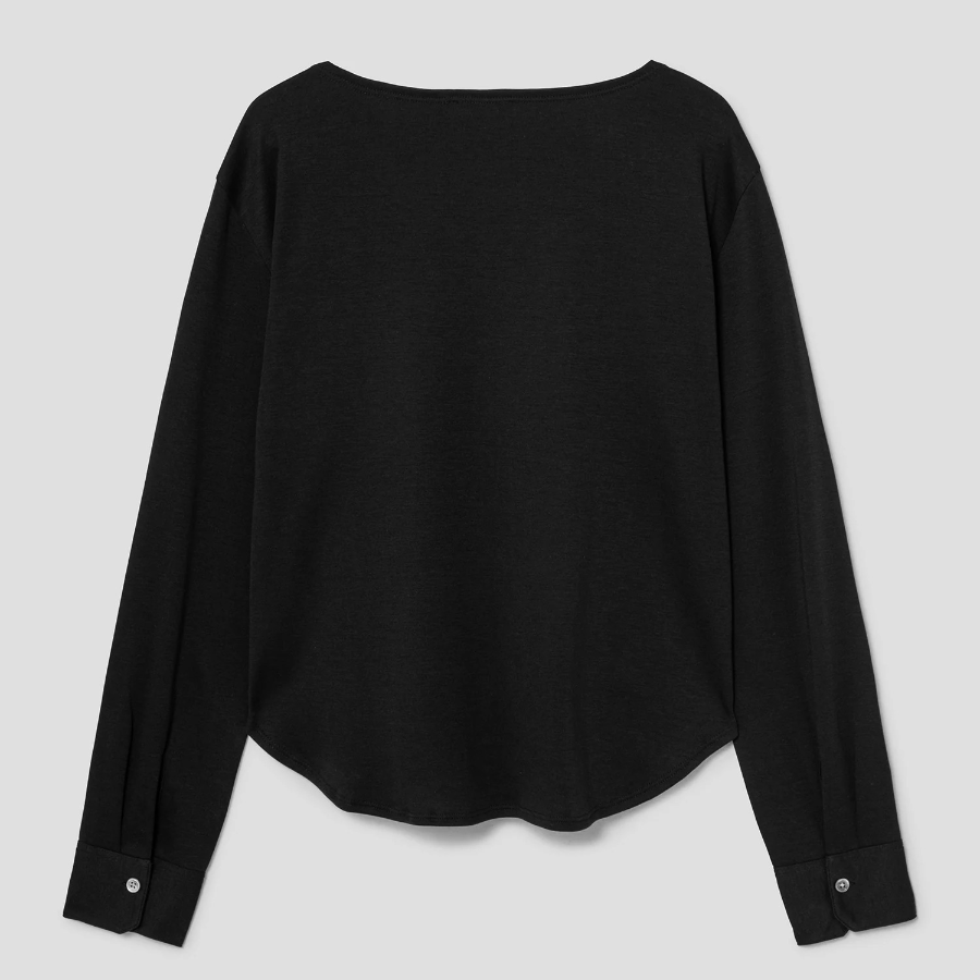 Theory Women Clinton Knit Boatneck Shirt - Black