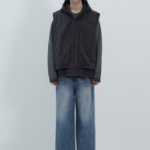 JUUN.J (Унисекс) Куртка Nylon Detachable Padding Vest Reversible Jumper – Black