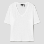 Theory Women Nebulous Relaxed Vneck Tee - White