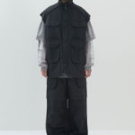 JUUN.J (Унисекс) Куртка Nylon Detachable Out-Pocket Foldable Reversible Jumper – Black