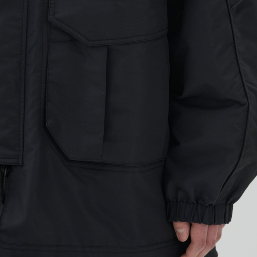 JUUN.J (Унисекс) Куртка Nylon Detachable Out-Pocket Foldable Reversible Jumper – Black