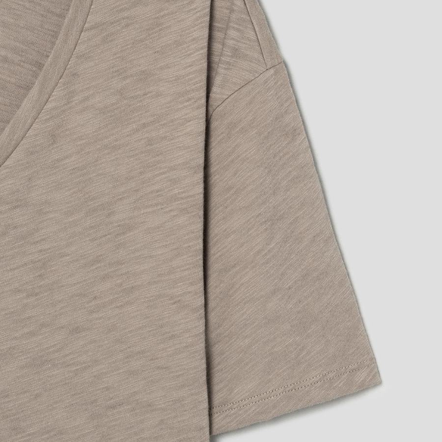 Theory Women Nebulous Relaxed Vneck Tee - Soft Taupe