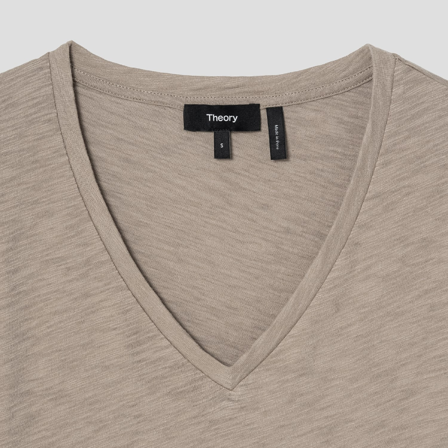 Theory Women Nebulous Relaxed Vneck Tee - Soft Taupe