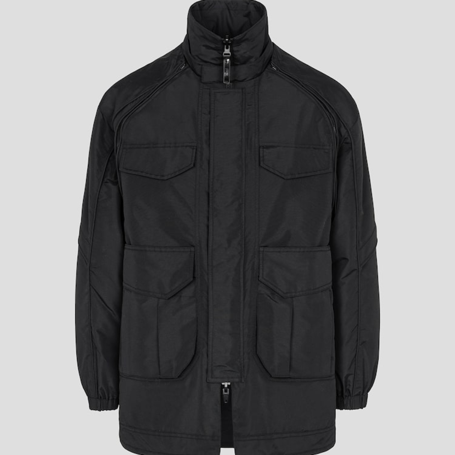 JUUN.J (Унисекс) Куртка Nylon Detachable Out-Pocket Foldable Reversible Jumper – Black