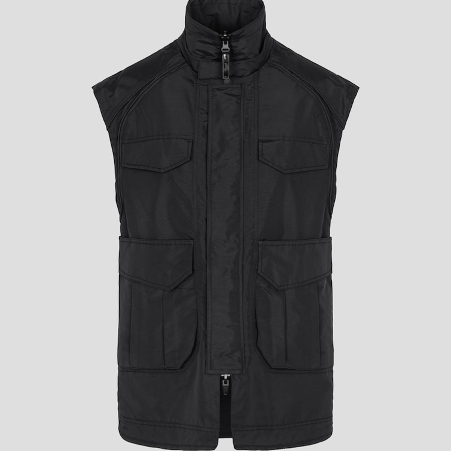 JUUN.J (Унисекс) Куртка Nylon Detachable Out-Pocket Foldable Reversible Jumper – Black