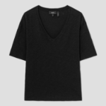 Theory Women Nebulous Relaxed Vneck Tee - Black