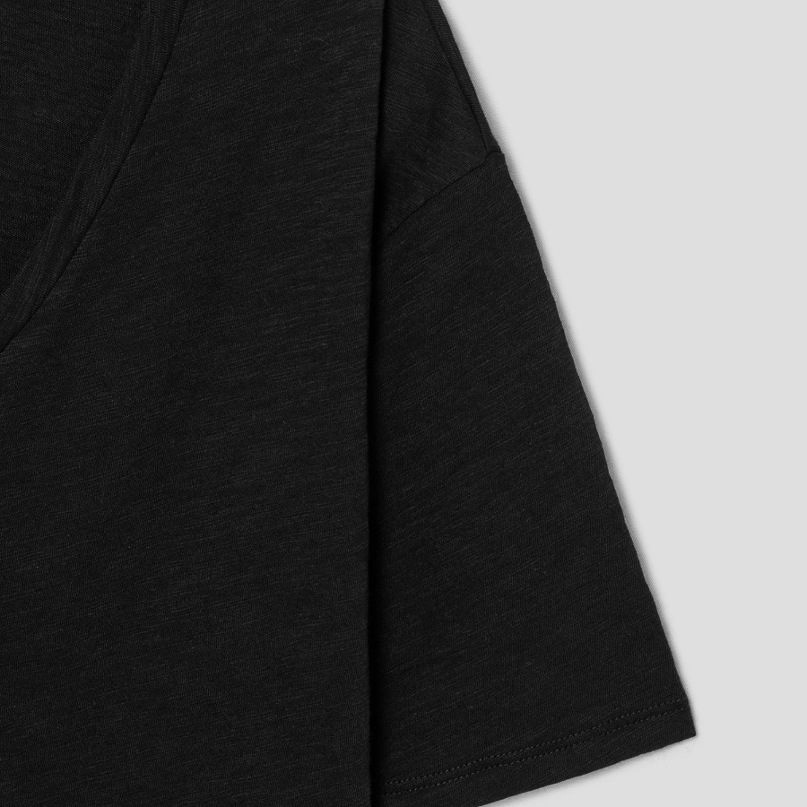 Theory Women Nebulous Relaxed Vneck Tee - Black