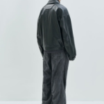 JUUN.J (Унисекс) Куртка Washed Leather Stand Collar MA-1 Jumper – Black