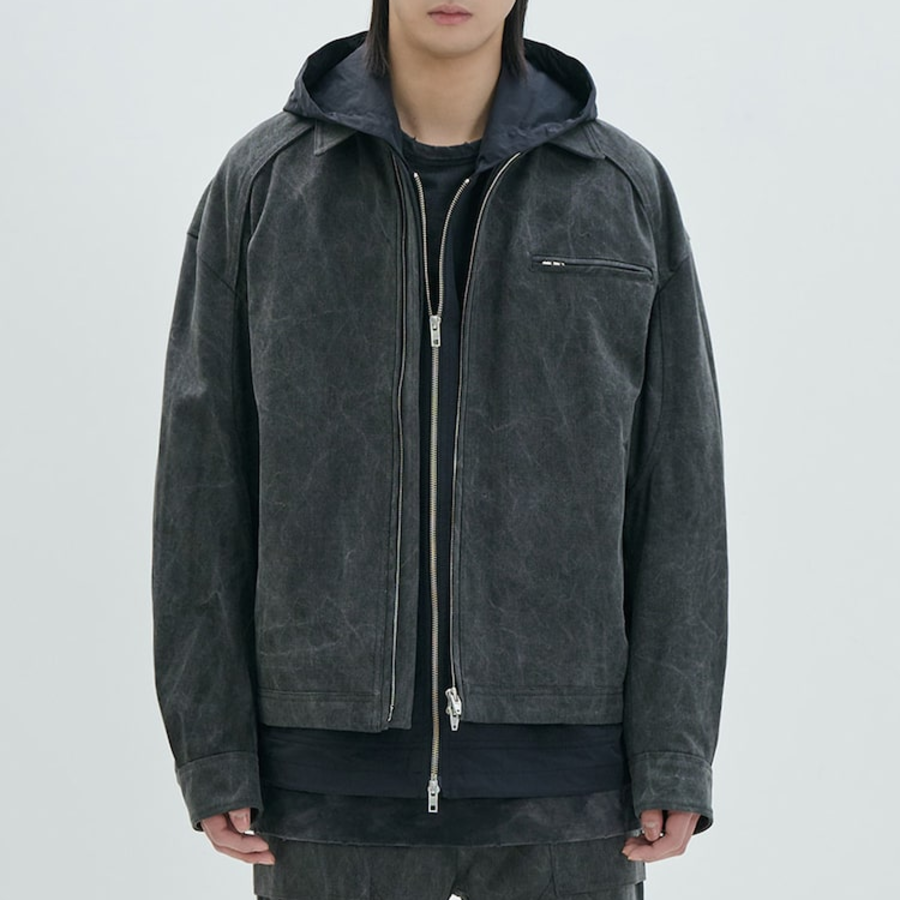 JUUN.J (Унисекс) Куртка [CORE] Delave Cotton Workwear Setup Jacket – Grey