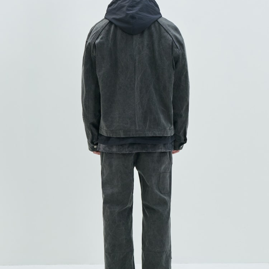 JUUN.J (Унисекс) Куртка [CORE] Delave Cotton Workwear Setup Jacket – Grey