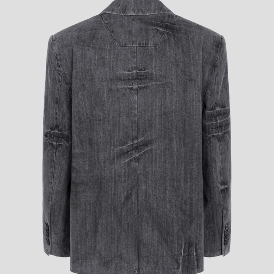 JUUN.J (Унисекс) Куртка Denim Oversized Setup Jacket – Black