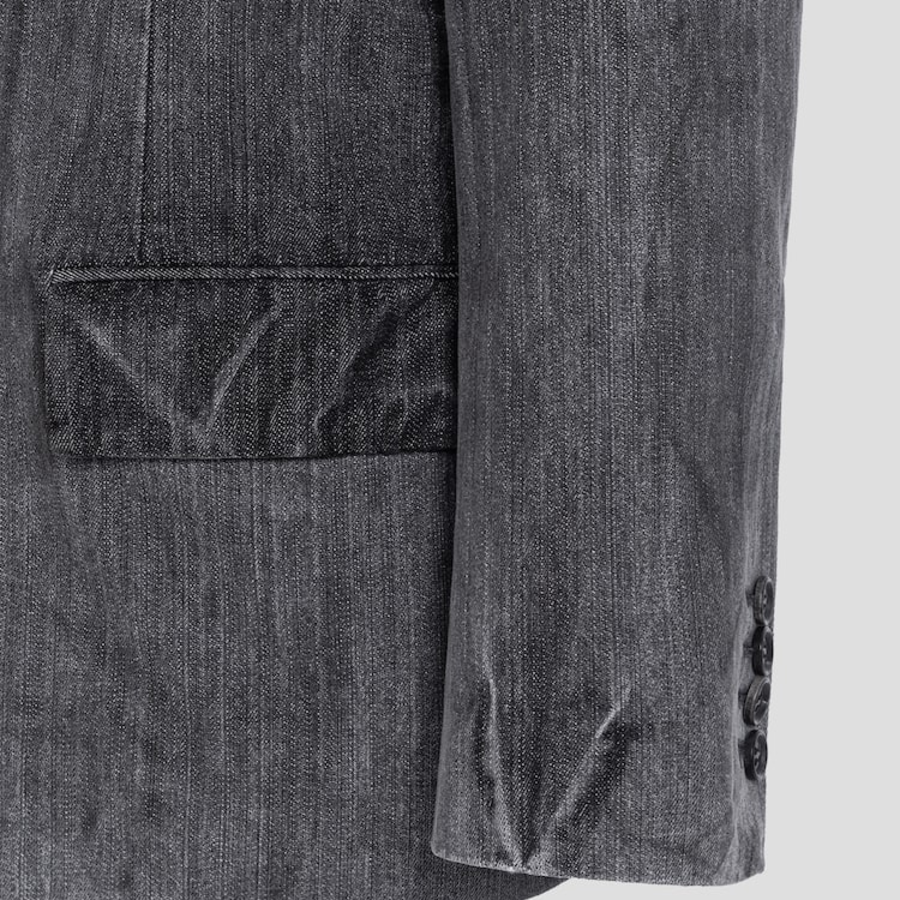 JUUN.J (Унисекс) Куртка Denim Oversized Setup Jacket – Black