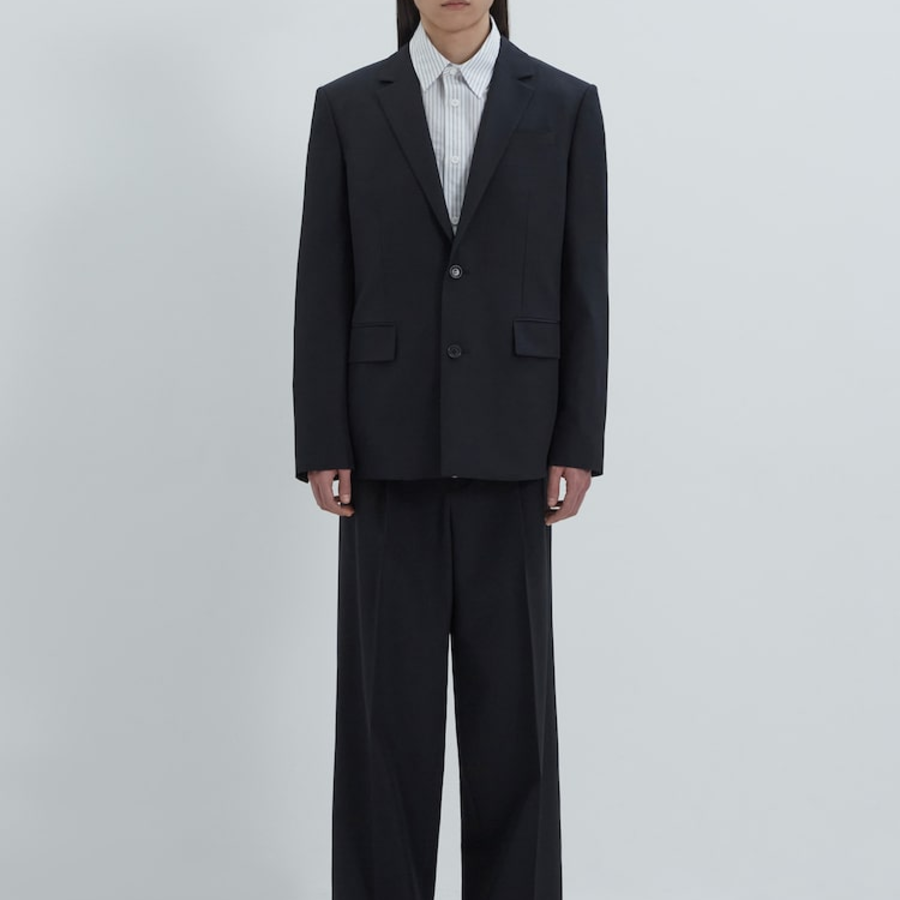 JUUN.J (Унисекс) Жакет [CORE] Blended Wool Summer Setup Jacket – Black